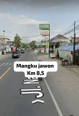 Tanah pinggir jalam raya wonosari KM 8.5 cocok usaha