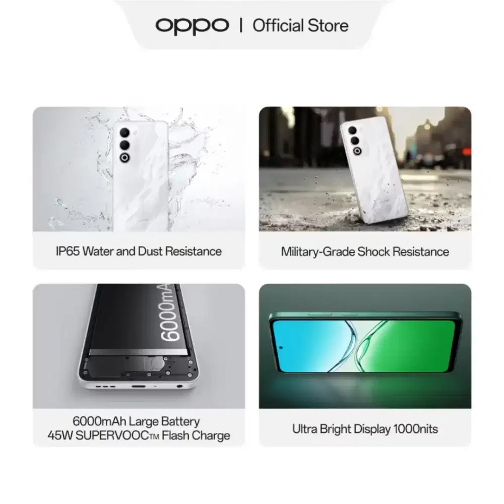 Oppo A5 Ram 8/128|Ram 8/256GB, IP65 dan NFC