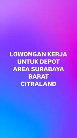 Di Cari karyawati / perempuan segera