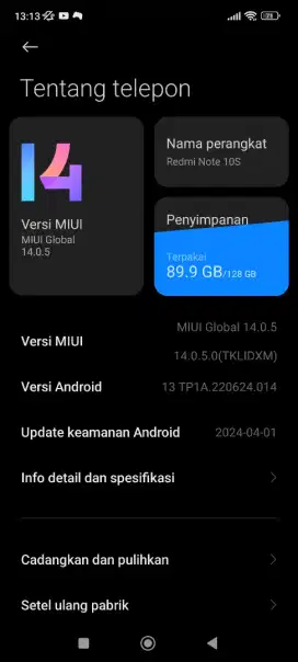 Hp Redmi Note 10S