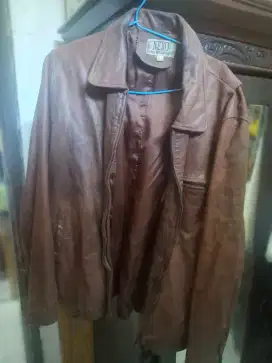 Jaket kulit sapi asli free jaket gunung