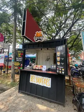 DIJUAL KONTAINER BOOTH JUALAN 2x1.5M LOKASI STRATEGIS