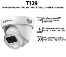 kamera hiview ful color seri D T129 indoor 2 Mp