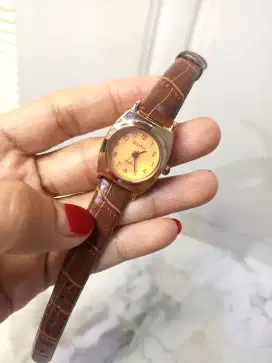 Sale jam tangan mini wanita bagus cakep warna coklat jam cewek cantik