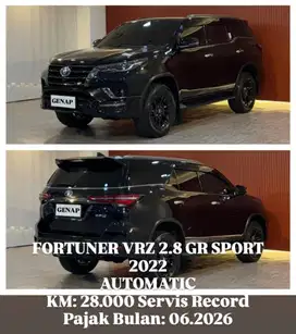 [ KM 17.000 ] FORTUNER 2.8 VRZ GR SPORT 2022 AUTOMATIC