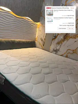 KASUR / SPRING BED + TOPPER 180 X 200 JUAL CEPAT HARGA MURAH