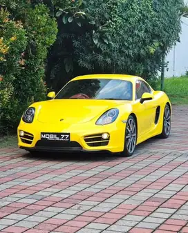 PORSCHE CAYMAN 981 2.7CC PDK 2013 YELLOW ON RED ODO 16RB SAJA LIKE NEW
