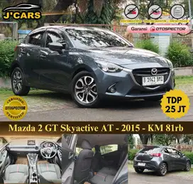 [TDP : 25jt] Mazda 2 GT Skyactive AT 2015 Automatic R Ringan Murah