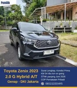 2023 Toyota Innova Zenix 2.0 G Hybrid A/T genap DKI Jakarta