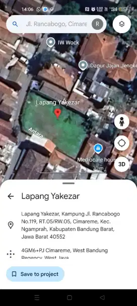 dijual tanah luas 662 m2 @3,5jt nego, dekat jalan provinsi