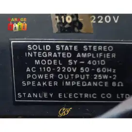 Vintage Amplifier - Stanley SY-401D