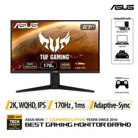 Monitor ASUS TUF VG27AQL1A 27 Gaming 2K 170Hz