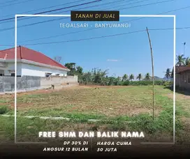 Dijual tanah di Tegalsari 50 juta an kavling 2