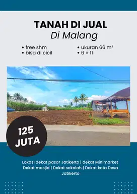 Jual tanah kavling di Jatikerto Malang kavling 2
