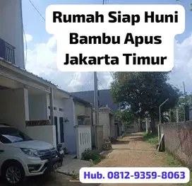 Rumah Murah Bambu Apus Cipayung Ceger Jakarta Timur, Rumah Siap Huni
