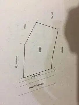 Dijual Tanah Pinggir Jalan di Tambelang Bekasi