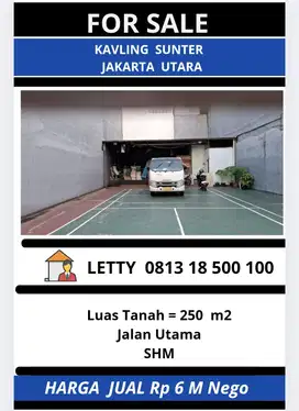 Kavling / Tanah Sunter Jakarta Utara Rp 6 M Nego