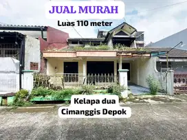 KELAPA 2 DEPOK Luas 110 meter AKSES 2 MOBIL JUAL CEPAT HARGA NEGO