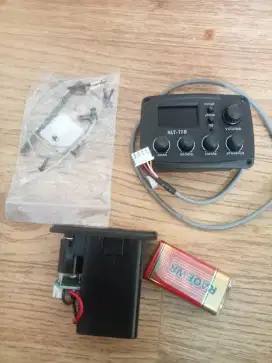Preamp gitar akustik digital tuner sudah termasuk pasang