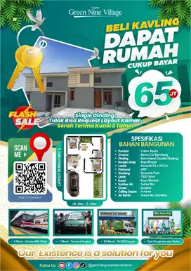 Perumahan tampa cicilan , dapat Rumah type 36/60