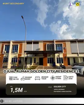 Golden city Residence ! Dijual