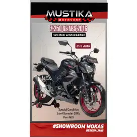 JAMINAN ISTIMEWA!! KAWASAKI Z250 ABS TH 2016 MULUS NOPOL N KOTA