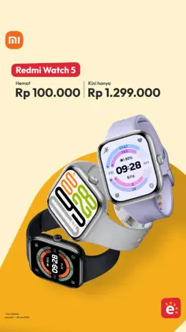 REDMI WATCH 5 CASHBACK 100K