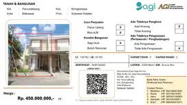 Dijual Tanah dan Bangunan