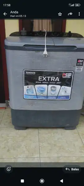 Mesin cuci SANKEN 8KG