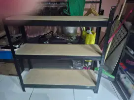 Rak Besi Toko Gudang 5 Tingkat Hitam