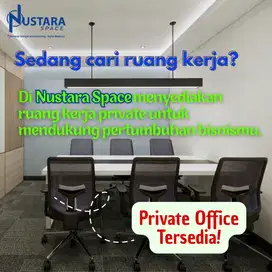 SEWA RUANG KANTOR PRIVATE DI JANTUNG KOTA BEKASI, MULAI DARI 1.5JT/BLN