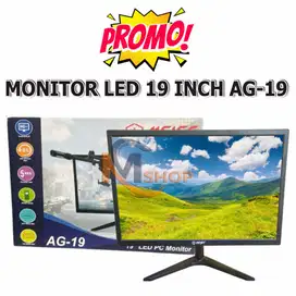 LED Monitor 19 Inch IPS HDMI VGA Input 60HZ Murah Garansi Resmi