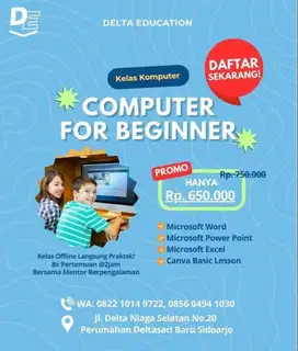 Kelas Komputer - Computer For Beginner ( DELTA EDUCATION)