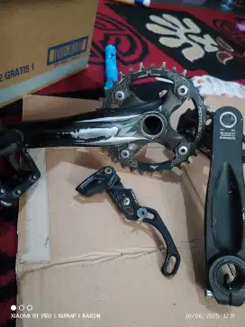 crank hollowtech 2 ht 2 shimano zee bcd 104mm arm 165mm+ chainring34 T
