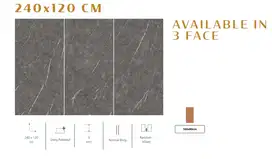 Dijual Quadra 240x120 – Pietra Carbon, Frassino Grey, Nuvola Gris