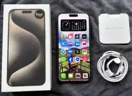 Iphone 15 Pro Max 256GB Mulus Bangat No Lecet Garansi Resmi IBOX Aktif
