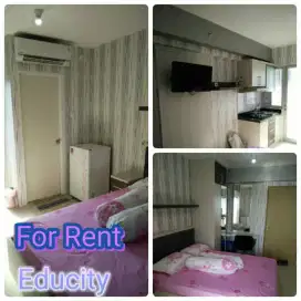DISEWAKAN Apartment Educity Pakuwon City TowerYale SiapPakai BUKTIKAN