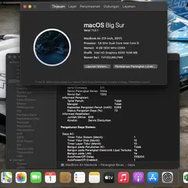 macbook air 2017 intel core i5 ram 8/128gb
