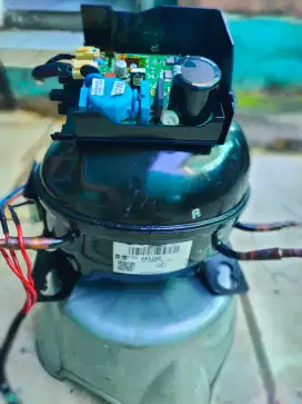 Kompresor kulkas 2 pintu inverter Aqua lengkap dengan modul