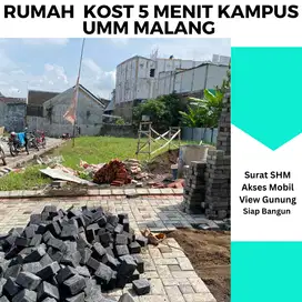 Dijual Rumah Kost Inden Siap Bangun 3 menit Kampus UMM