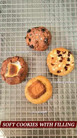 Soft cookies with filling