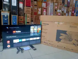 Tv Led Toshiba android 32 inc fullset kondisi mulus masih segel