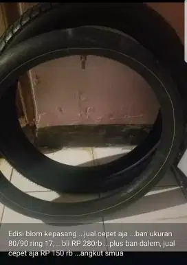Jual ban belakang non tublless uluran 80/90 ring 17
