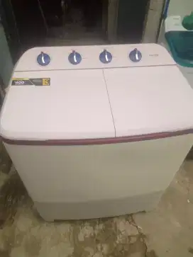 Mesin cuci 2 tabung polytron 9,3 kg normal siap pakai nego tipis