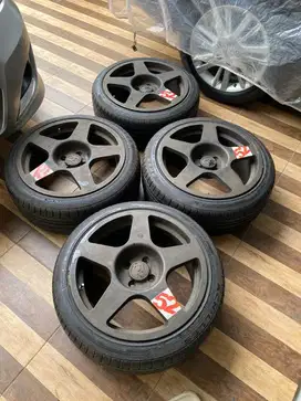 Rare Velg Spoon R17 4x100 yaris vios jazz swift ignis ayoa calya sirio