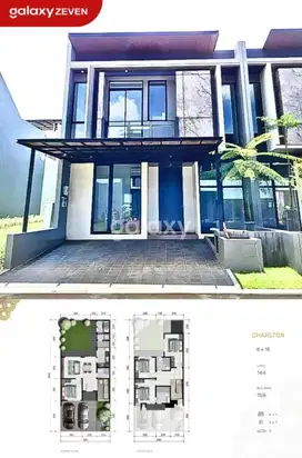 JUAL RUMAH BARU READY MODERN TROPIS BERKONSEP RUMAH HIJAU CITRALAND