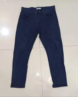 [BISA NEGO] Celana Chino Slim FIT UNIQLO | Warna Navy | Size 31 | ORI