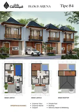 Jual Villa Premium Free Furnitur dan Legalitas
