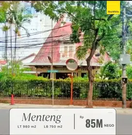Rumah Mewah di Menteng dekat Jl HOS Cokroaminoto