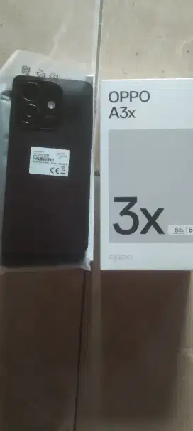 Hp oppo A3X 4/64 Baru, kondisi 100% merah maron. Dapat hadiah ya